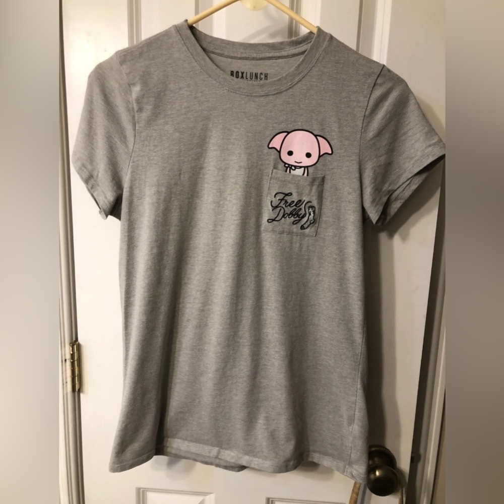 Gray medium juniors unisex Box Lunch Harry Potter Free Dobby shirt sleeve tshirt